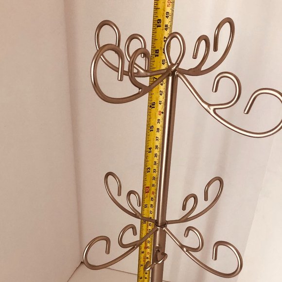 Umbra organizing 2-tier expandable adjustable Jewelry tree stand–Brushed… - Picture 6 of 9